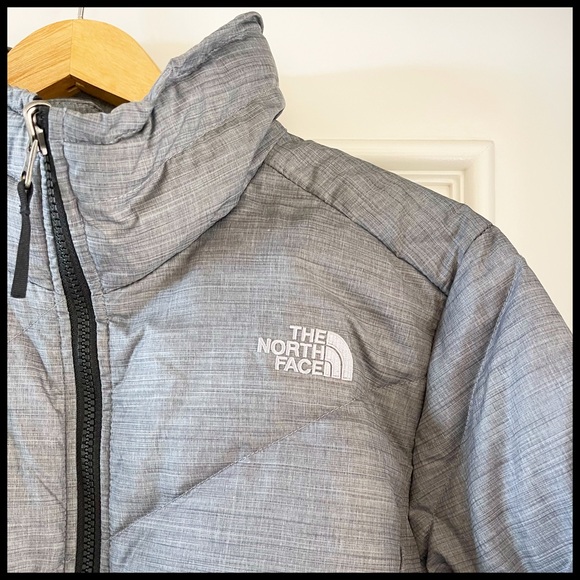 North Face Heather Charcoal Grey Full Zip Jacket. Size L. - Picture 3 of 9